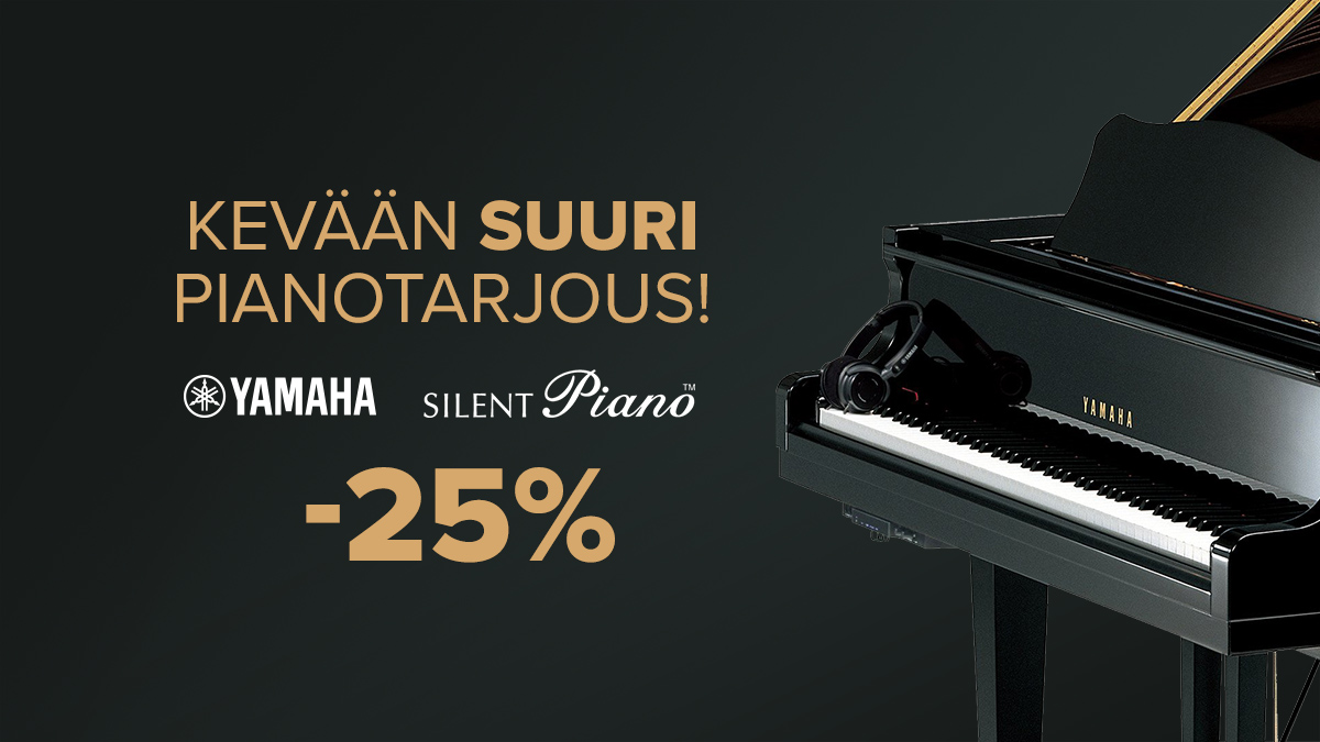Yamaha Silent -pianot ja -flyygelit -25 %