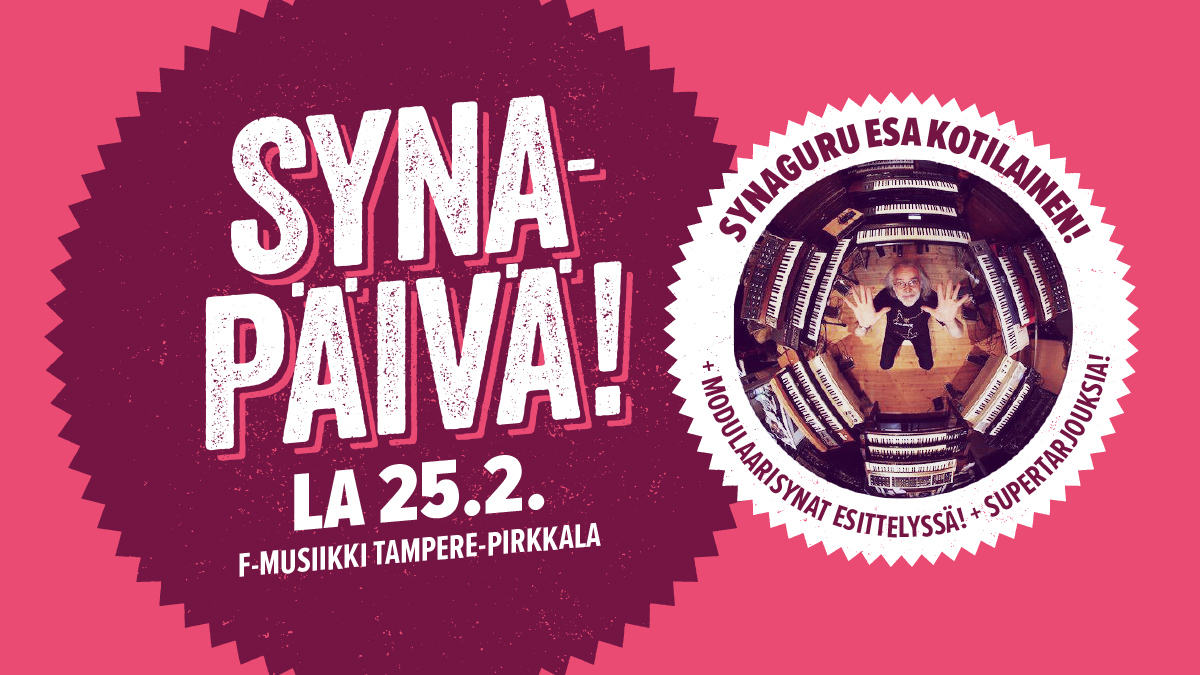 Synapäivä F-Musiikki Tampere-Pirkkalan myymälässä lauantaina 25.2.2023!