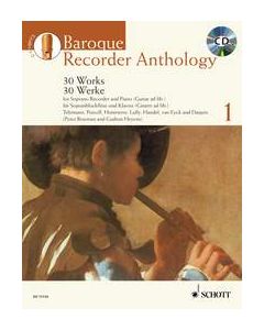  BAROQUE RECORDER ANTHOLOGY 1+CD SCHOTT 