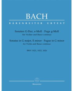 BACH SONATAS BWV1021,1023 VIOLIN+BC BÄRENREITER URTEXT 