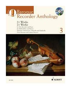  BAROQUE RECORDER ANTHOLOGY 3+CD SCHOTT 
