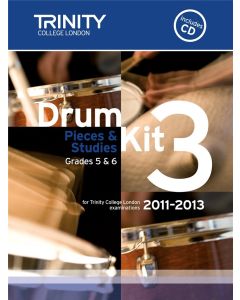  GUILDHALL DRUM KIT 3 GRADES 5&6 PIECES & STUDIES 2011-2013 + CD 