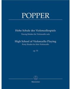  POPPER 40 STUDIES OP73 HIGH SCHOOL OF CELLO BÄRENREITER 