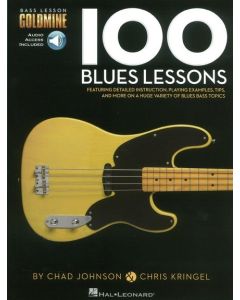  100 BLUES LESSONS BASS + ONLINE AUDIO GOLDMINE 