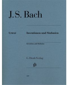 BACH INVENTIONS AND SINFONIAS PIANO WITH FINGERING URTEXT 