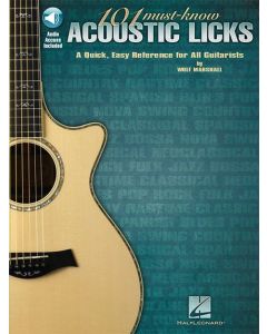  101 MUST-KNOWN ACOUSTIC LICKS GTR+ONLINE AUDIO 