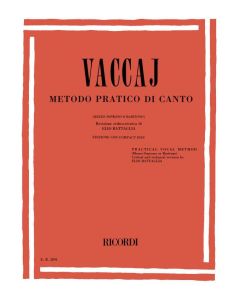  VACCAI METODO PRATICO +CD MEDIUM VOICE+PIANO RICORDI 