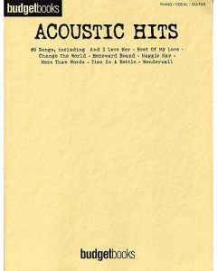  ACOUSTIC HITS BUDGETBOOKS PVG 