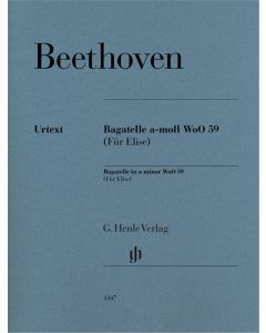  BEETHOVEN FÜR ELISE / FOR ELISE PIANO HENLE 