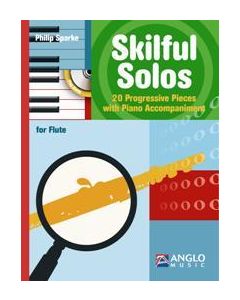  SKILFUL SOLOS + CD  (SPARKE) FLUTE + PIANO 