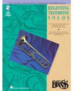  BEGINNING TROMBONE SOLOS +CD TROMBONE+PIANO CANADIAN BRASS BOOK 