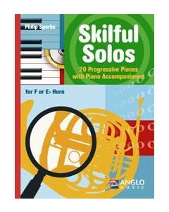  SKILFUL SOLOS + CD  (SPARKE) HORN + PIANO 