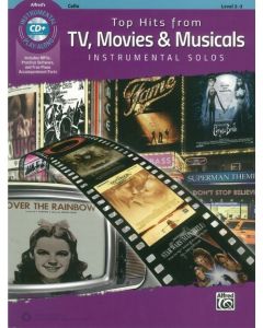  TOP HITS TV MOVIE MUSICALS CELLO +CD 