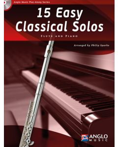  15 EASY CLASSICAL SOLOS +CD FLUTE AND PIANO 
