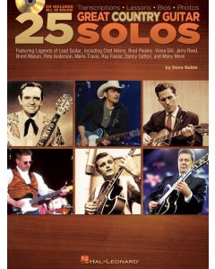  25 GREAT COUNTRY GUITAR SOLOS +CD RUBIN 