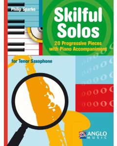  SKILFUL SOLOS + CD  (SPARKE) TENOR SAX + PIANO 