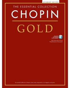  CHOPIN GOLD ESSENTIAL COLLECTION PIANO+ONLINE AUDIO 