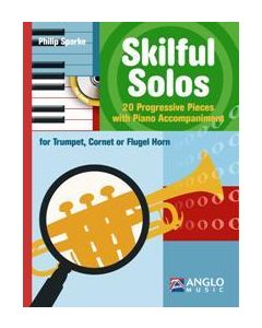  SKILFUL SOLOS + CD  (SPARKE) TRUMPET + PIANO 