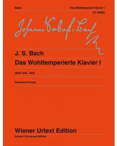 BACH WELL-TEMPERED CLAVIER 1 PIANO WIENER URTEXT 