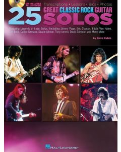  25 GREAT CLASSIC ROCK GUITAR SOLOS +CD 