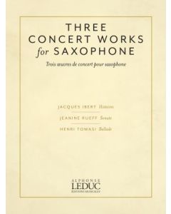  THREE CONCERT WORKS SAXOPHONE ALTO + PIANO 