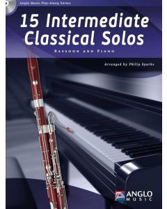  15 INTERMEDIATE CLASSICAL SOLOS +CD BASSOON AND PIANO 