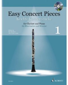  EASY CONCERT PIECES 1 +CD CLARINET + PIANO 