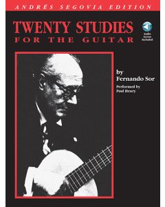  SOR 20 STUDIES FOR THE GUITAR +ONLINE AUDIO ANDRES SEGOVIA 