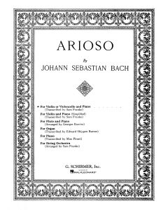  BACH ARIOSO VIOLIN/CELLO+PIANO 