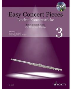  EASY CONCERT PIECES 3 +CD FLUTE + PIANO 