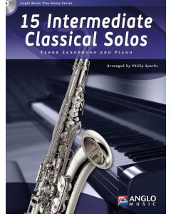  15 INTERMEDIATE CLASSICAL SOLOS +CD TENOR SAX AND PIANO 