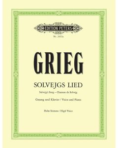  GRIEG SOLVEJGS LIED HIGH VOICE+PIANO 