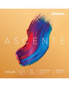 D'addario Ascente viulun kielisarja 3/4, Medium 