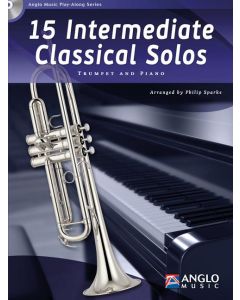  15 INTERMEDIATE CLASSICAL SOLOS +CD TRUMPET AND PIANO 