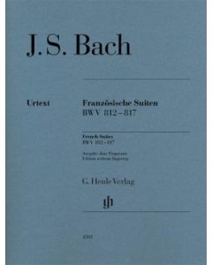  BACH FRENCH SUITES BWV 812-817 PIANO HENLE WITHOUT FINGERING 