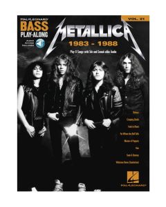  METALLICA 1983-88 BASS PLAY-ALONG +ONLINE AUDIO 