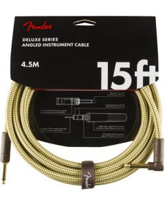 Fender 15' Deluxe Angl Instr cable Tweed 