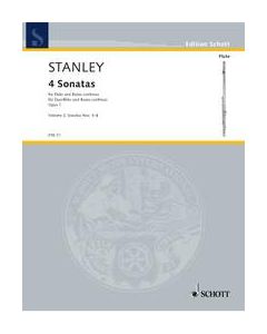  STANLEY SONATAS OP1/3-4 FLUTE+BC 