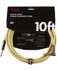 FENDER 10' Deluxe Angl. Instr cable Tweed 