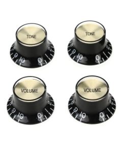 Gibson Top Hat Knobs Blk Gld 