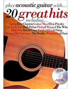  20 GREAT HITS PLAY ACOUSTIC GUITAR WITH +2CD 