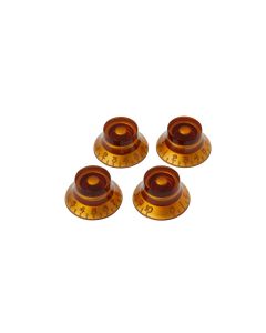 Gibson Top Hat Knobs Vintage Amber 