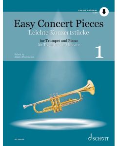  EASY CONCERT PIECES 1 +ONLINE AUDIO TRUMPET + PIANO 