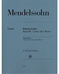  MENDELSSOHN SONGS WITHOUT WORDS PIANO HENLE URTEXT 