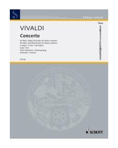  VIVALDI CONCERTO X/4 RV435 FLUTE+PIANO SCHOTT 