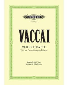  VACCAI METODO PRATICO +CD HIGH VOICE+PIANO PETERS 