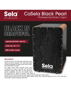 Sela percussion Cajon CaSela Special Black Pearl 