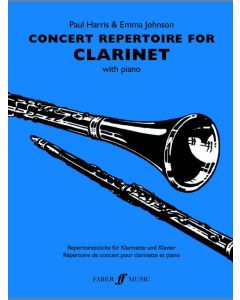 CONCERT REPERTOIRE FOR CLARINET HARRIS JOHNSON CLARINET+PIANO 