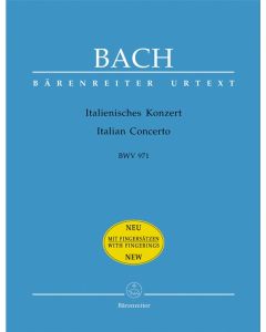  BACH ITALIAN CONCERTO BWV 971 PIANO BÄRENREITER URTEXT 