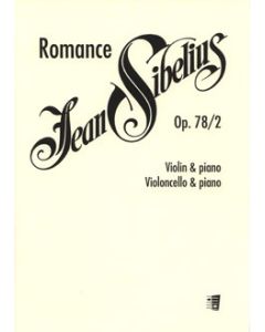  SIBELIUS ROMANCE OP78/2 VIOLIN OR CELLO +PIANO 
